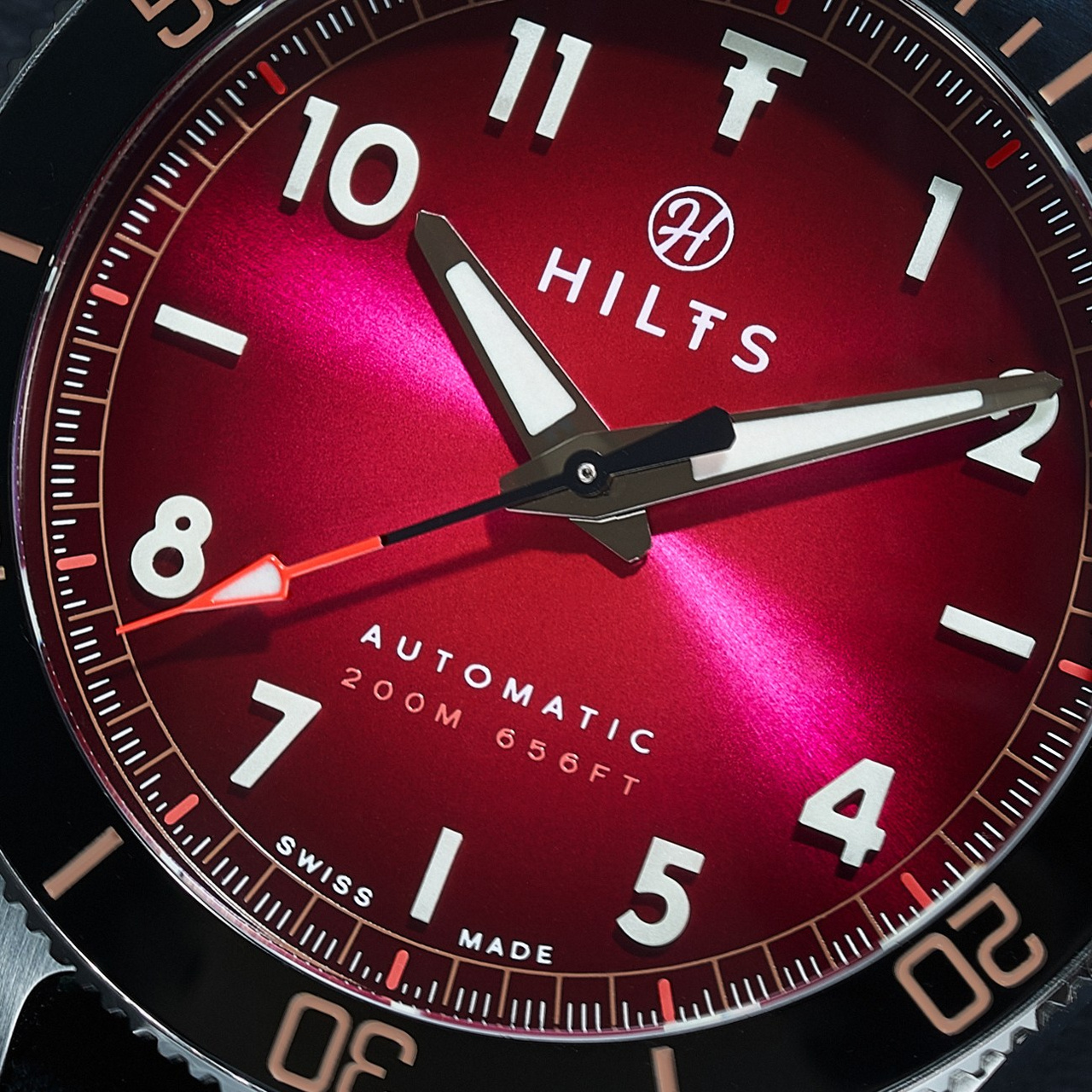 Watch with the hands set to 10:10