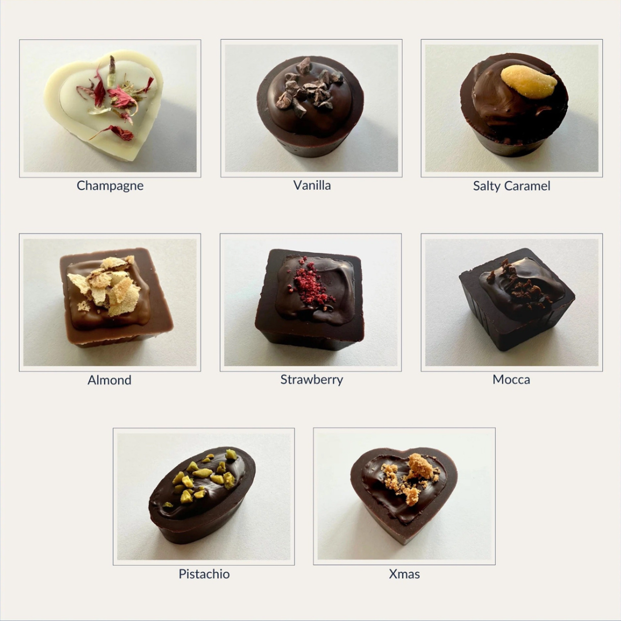 18 Schokoladen-Pralinen Geschenkbox