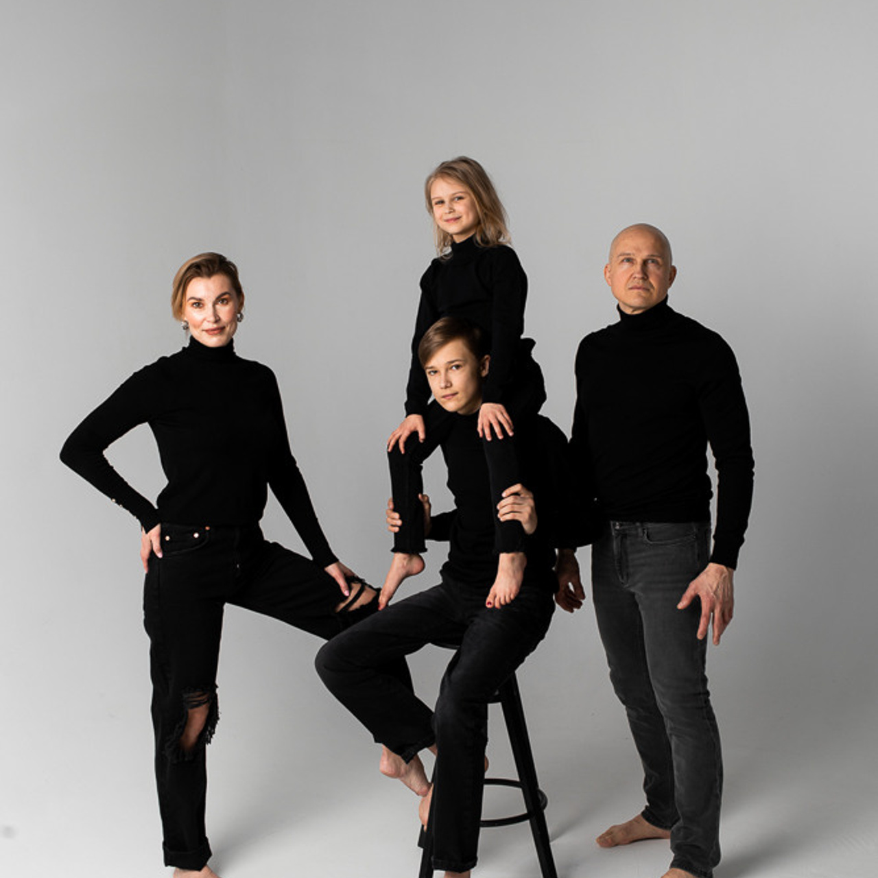 Stylish family photo session