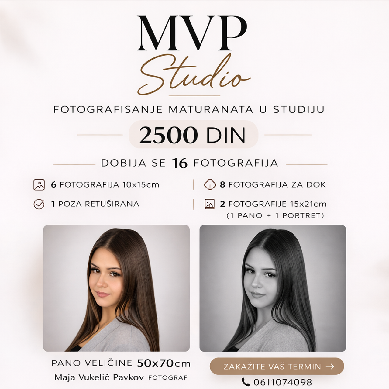 Maturanti fotografisanje cena 2500 din