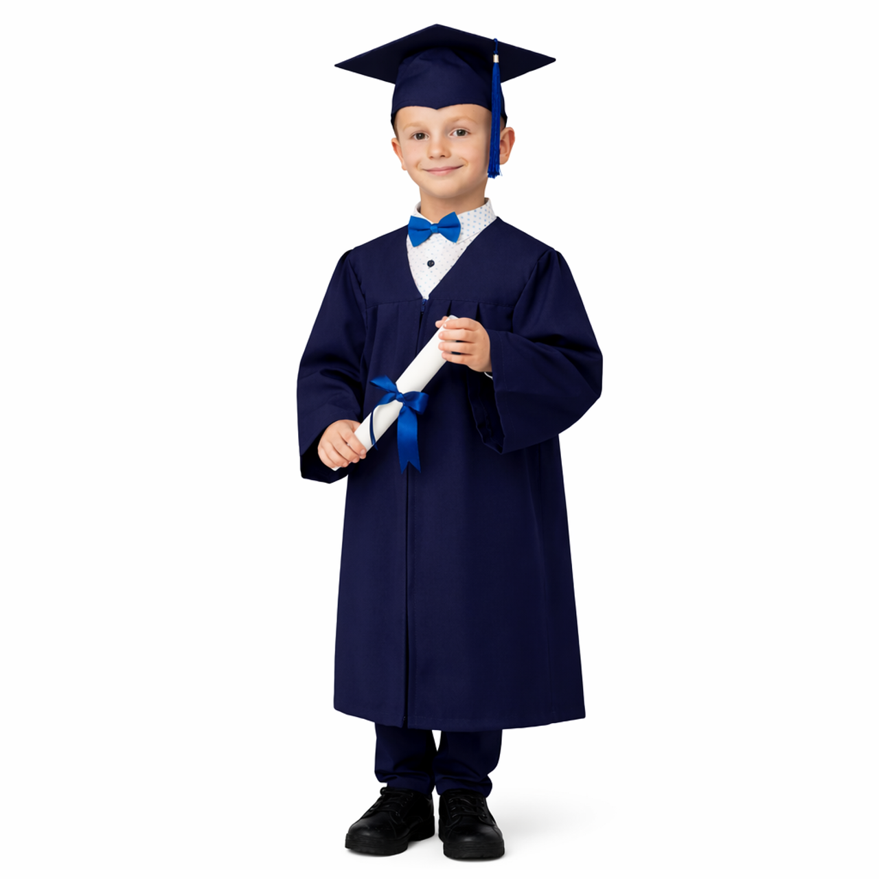 Тъмно син /индиго/ комплект за завършване на детск. 🎓 Togiishapki.bg — Тоги и академични шапки за дипломиране на студенти, ученици и деца