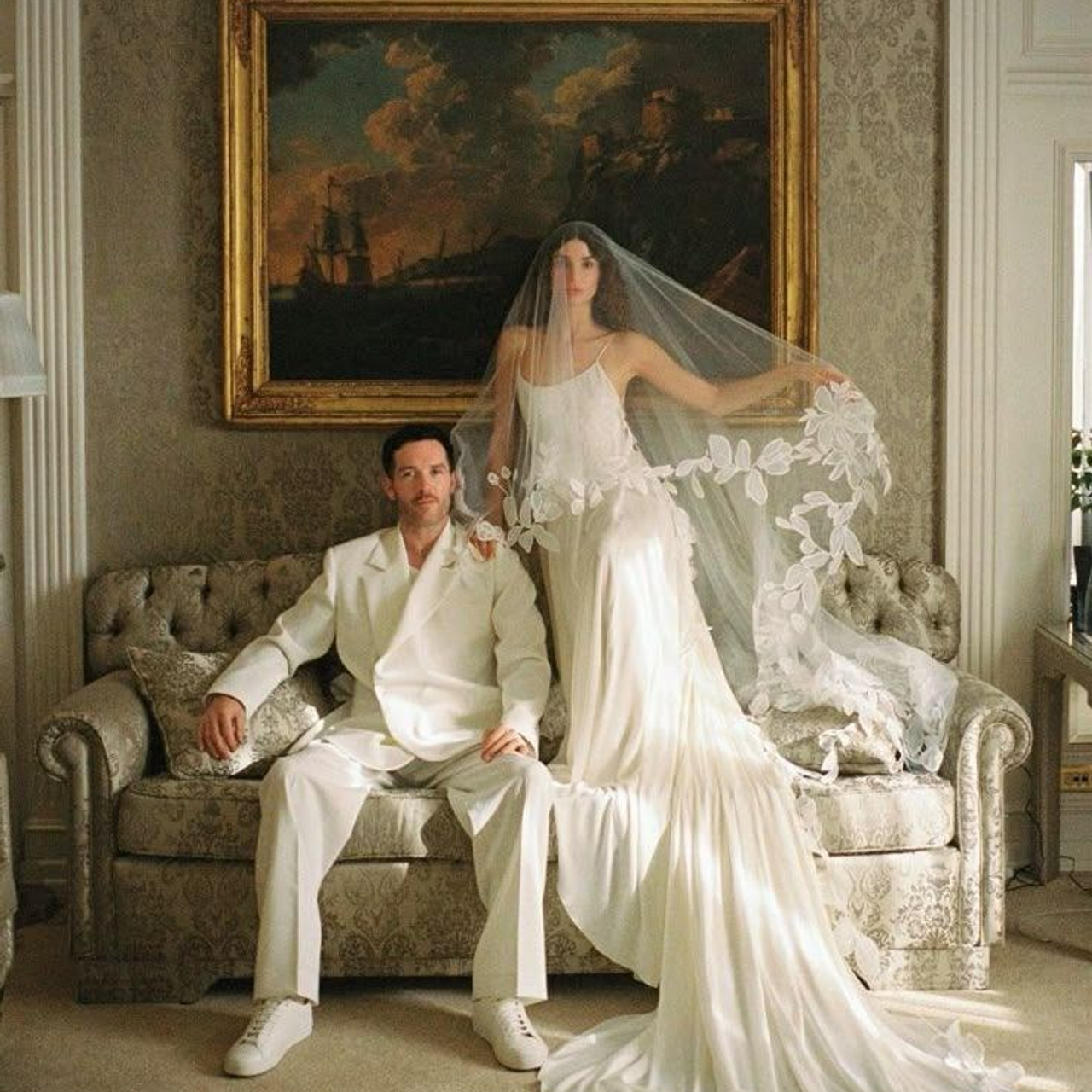 Editorial bridal portrait inside an elegant Italian villa for the Lake Como Wedding Workshop