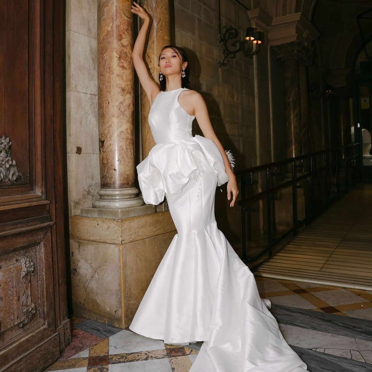 Editorial bride at an elegant Italian villa – luxury Lake Como wedding inspiration