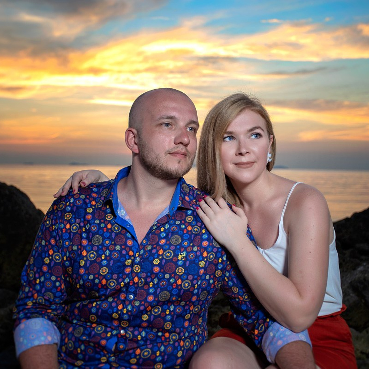 Photo. Romantic proposal on Koh Samui, Thailand