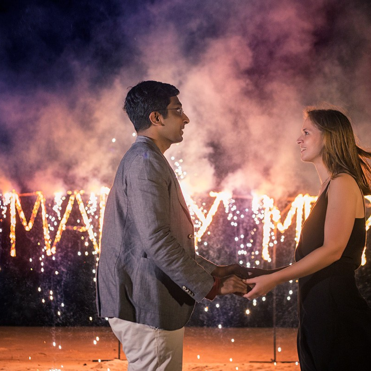 Photo. Romantic proposal on Koh Samui, Thailand