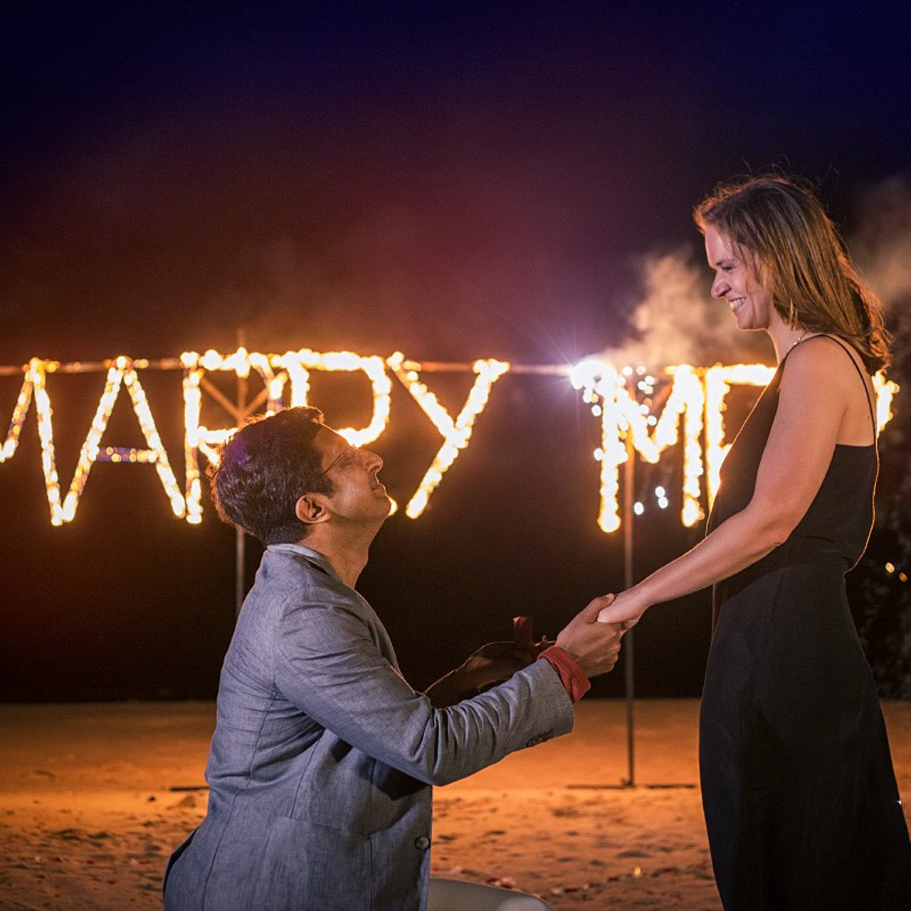 Photo. Romantic proposal on Koh Samui, Thailand