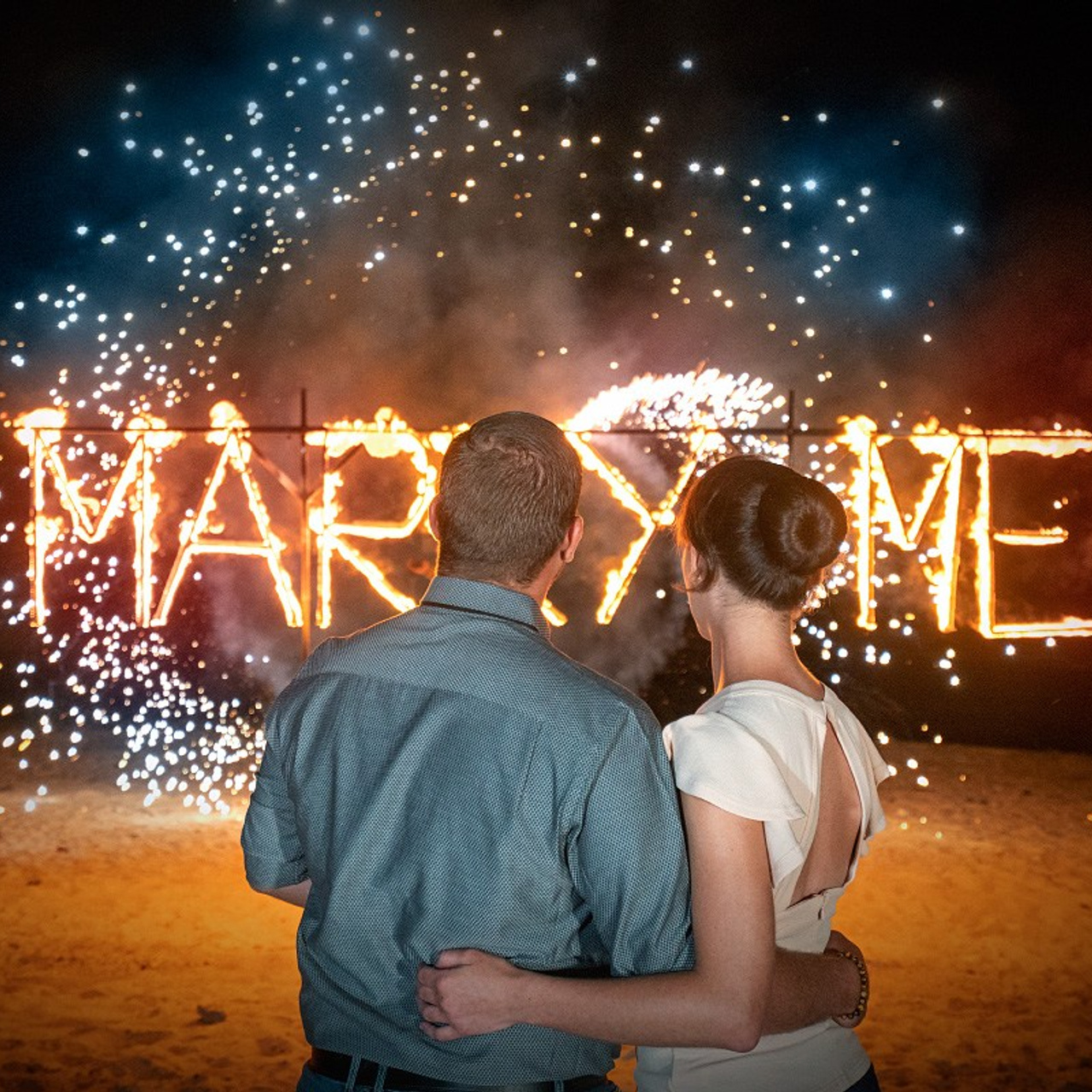 Photo. Romantic proposal on Koh Samui, Thailand