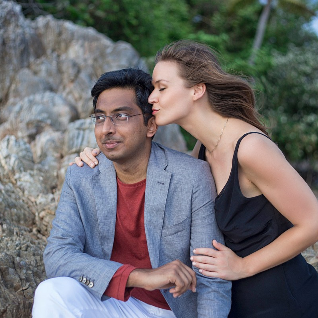 Photo. Romantic proposal on Koh Samui, Thailand