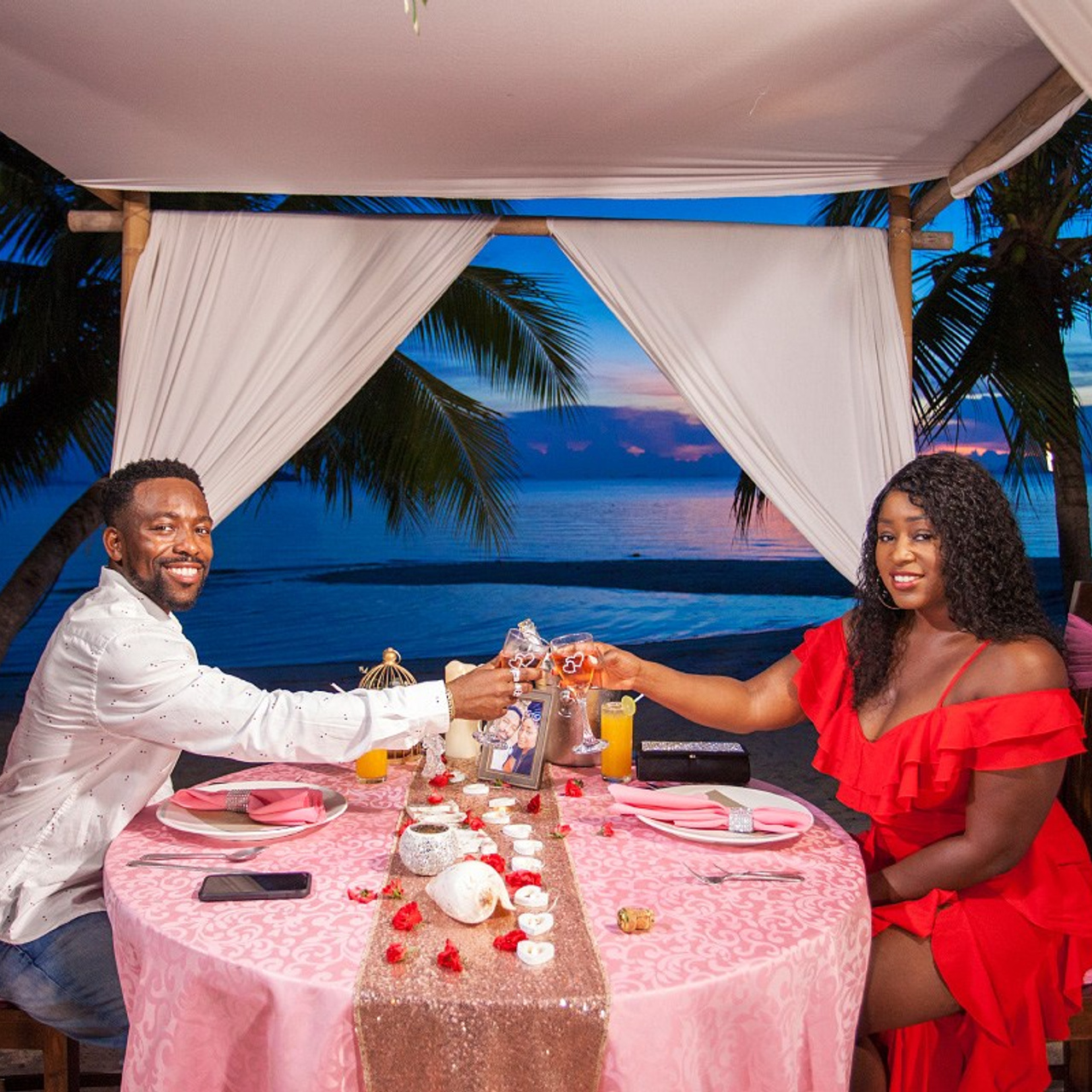 Photo. Romantic proposal on Koh Samui, Thailand