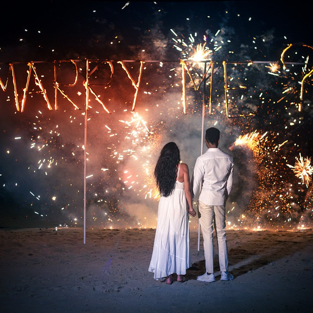 Photo. Romantic proposal on Koh Samui, Thailand