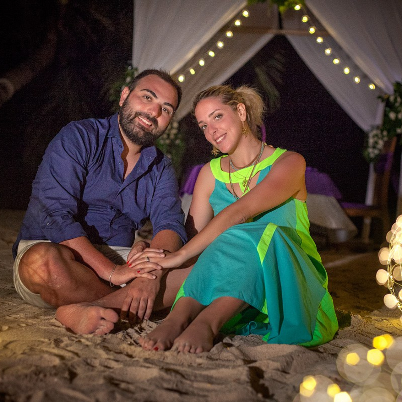 Photo. Romantic proposal on Koh Samui, Thailand