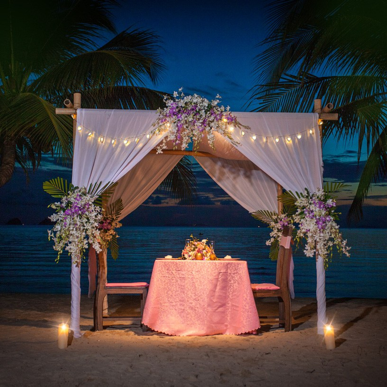 Photo. Romantic proposal on Koh Samui, Thailand