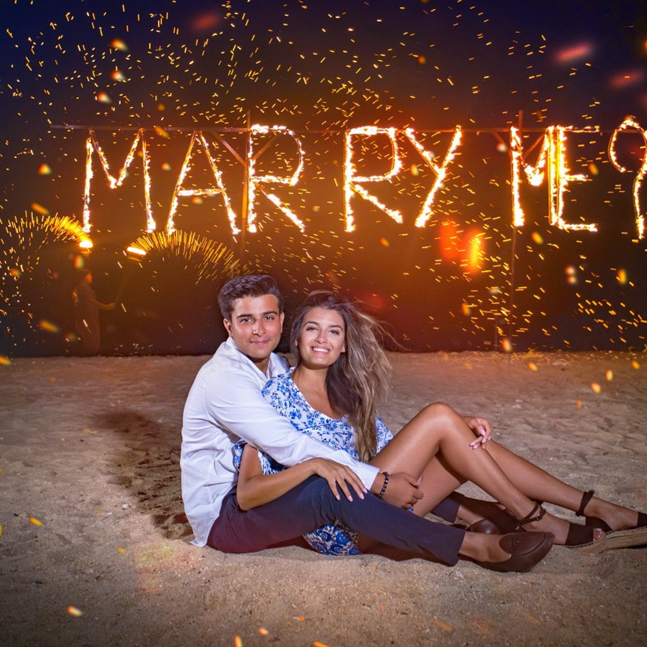 Photo. Romantic proposal on Koh Samui, Thailand