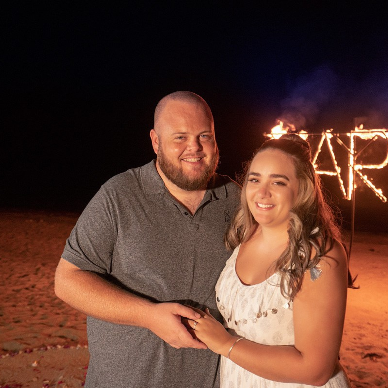 Photo. Romantic proposal on Koh Samui, Thailand