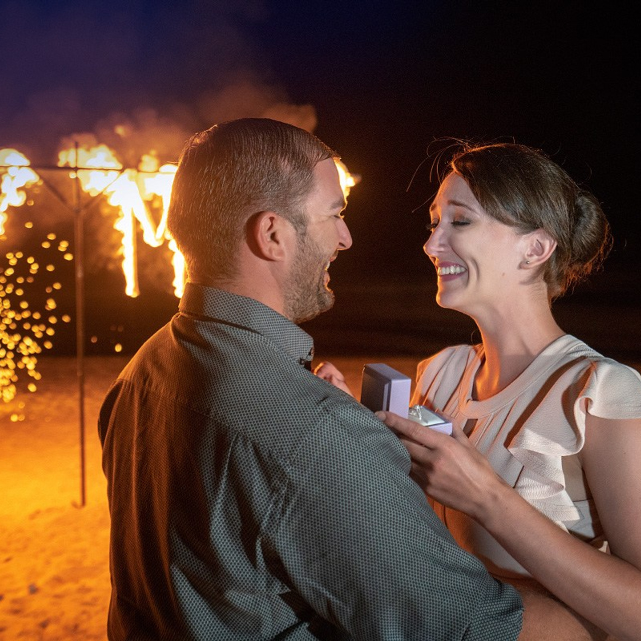 Photo. Romantic proposal on Koh Samui, Thailand