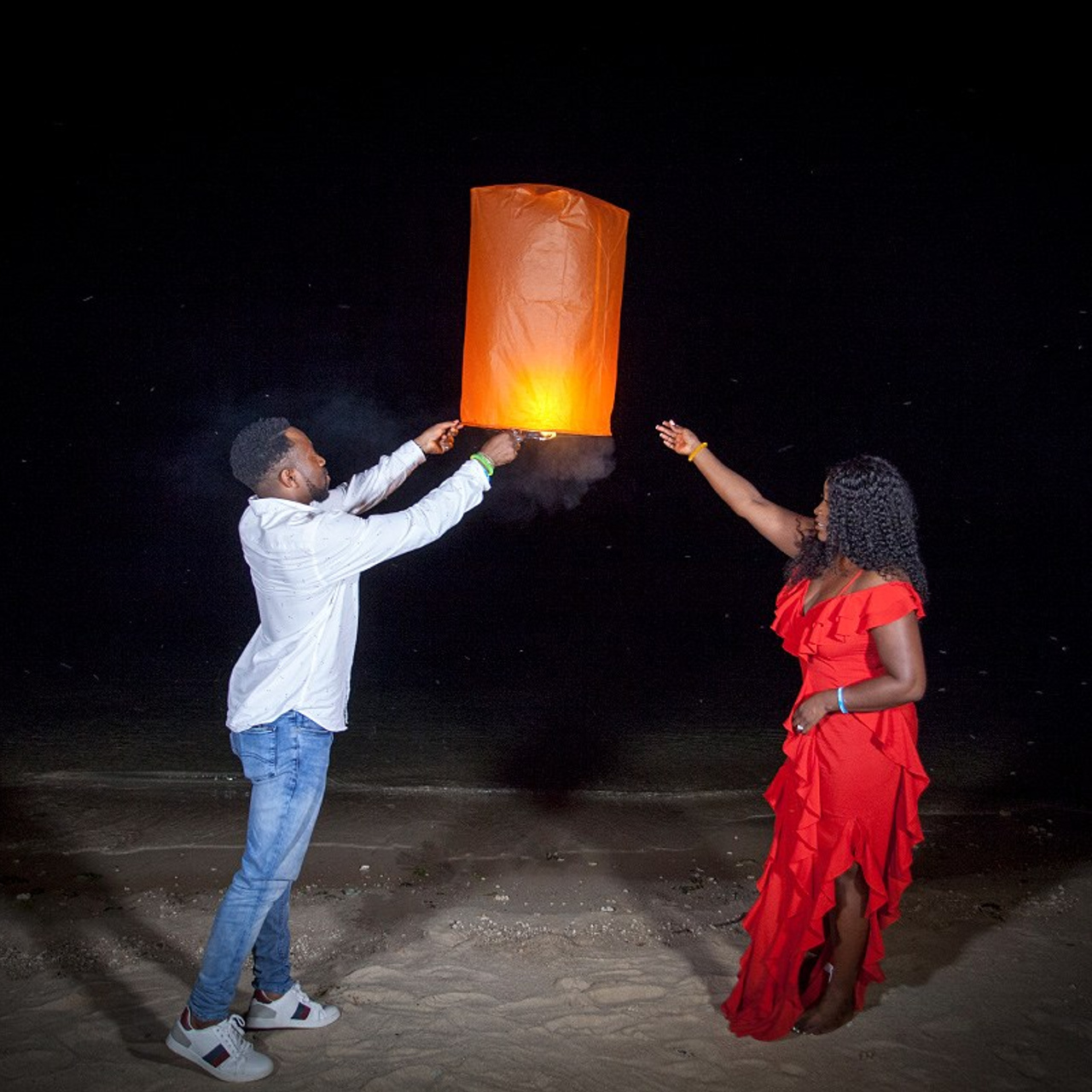 Photo. Romantic proposal on Koh Samui, Thailand