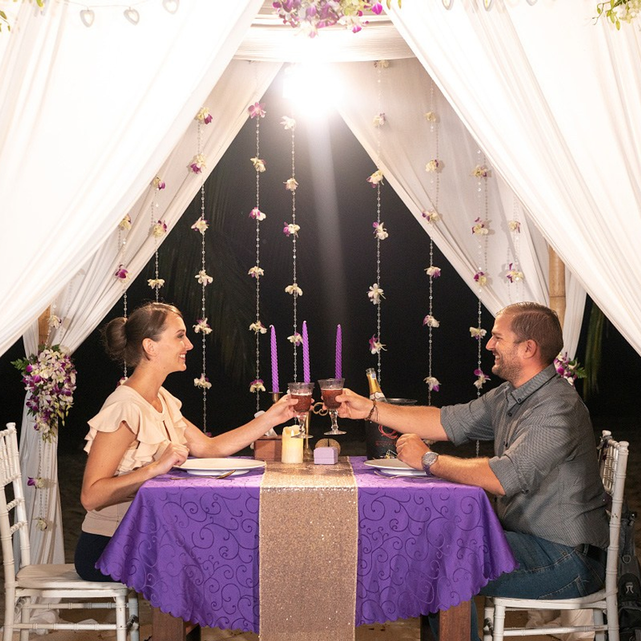 Photo. Romantic proposal on Koh Samui, Thailand