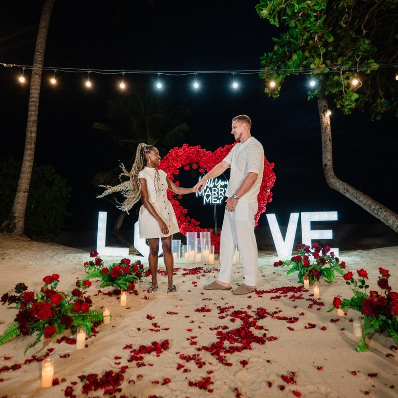 Romantic proposal on Koh Samui, Thailand