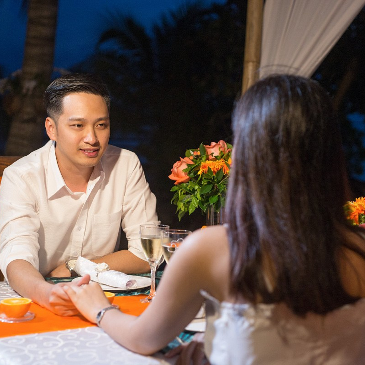 Photo. Romantic proposal on Koh Samui, Thailand