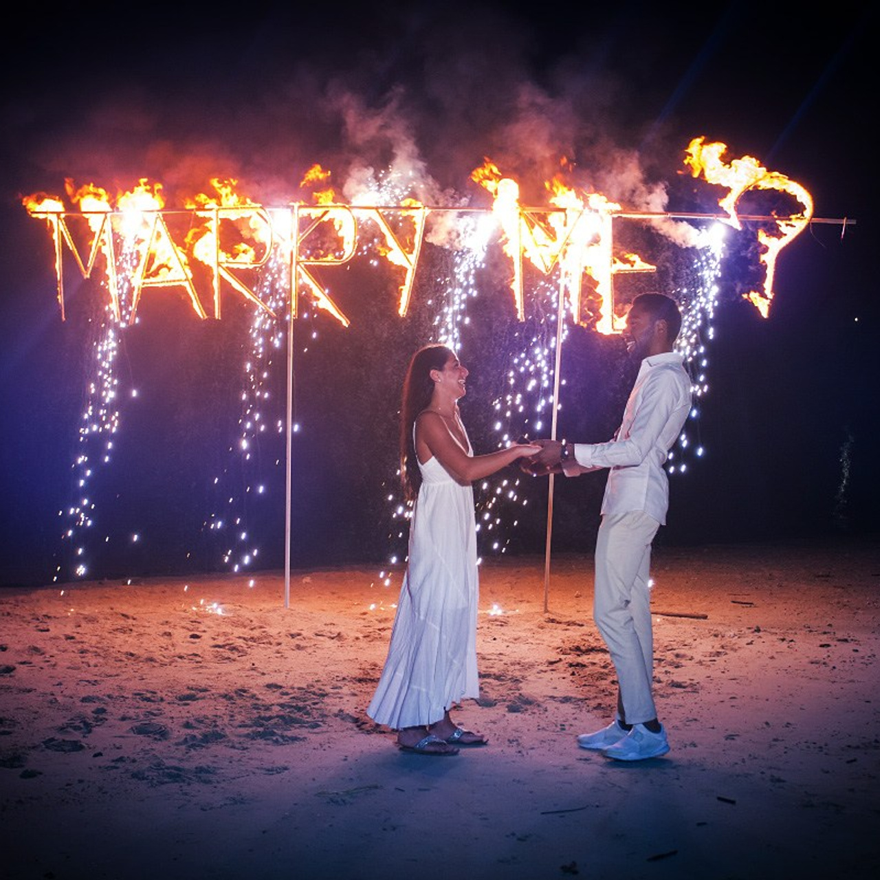 Photo. Romantic proposal on Koh Samui, Thailand