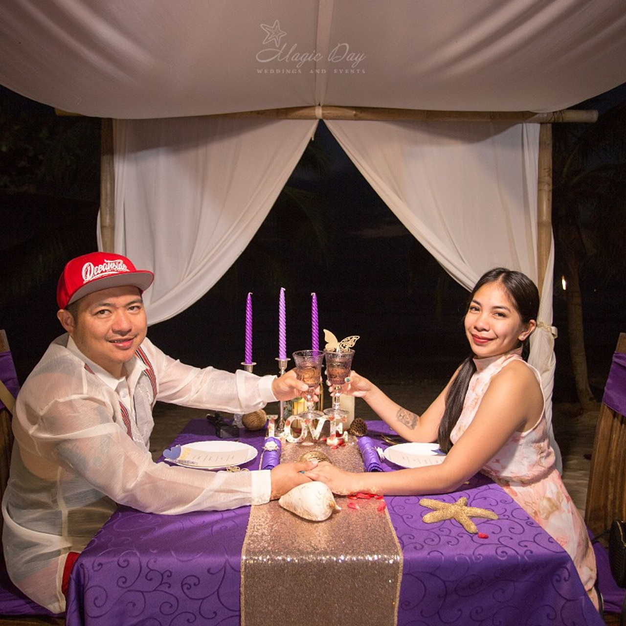 Photo. Romantic proposal on Koh Samui, Thailand