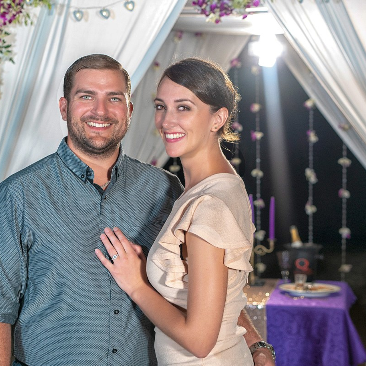 Photo. Romantic proposal on Koh Samui, Thailand