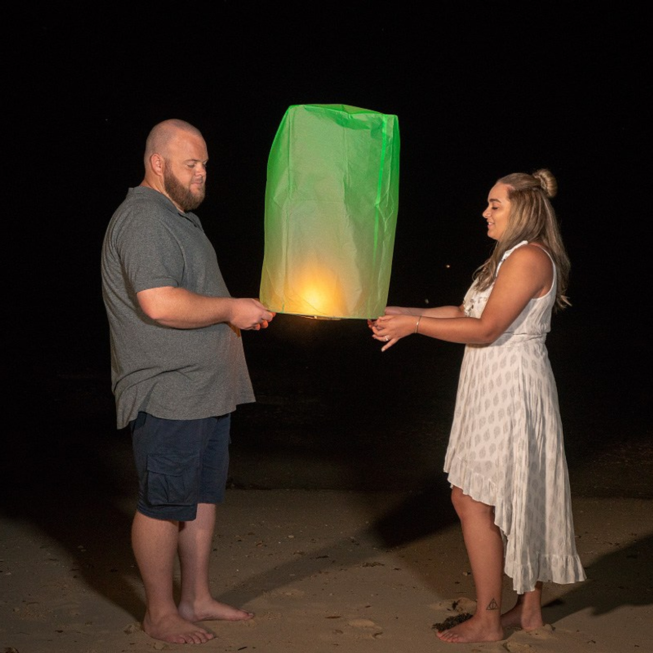 Photo. Romantic proposal on Koh Samui, Thailand