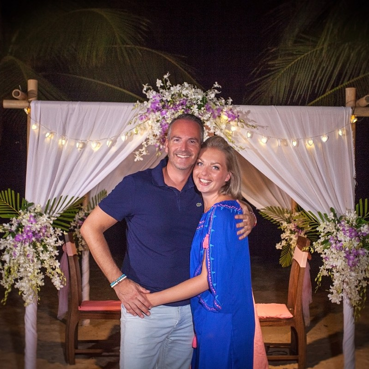 Photo. Romantic proposal on Koh Samui, Thailand