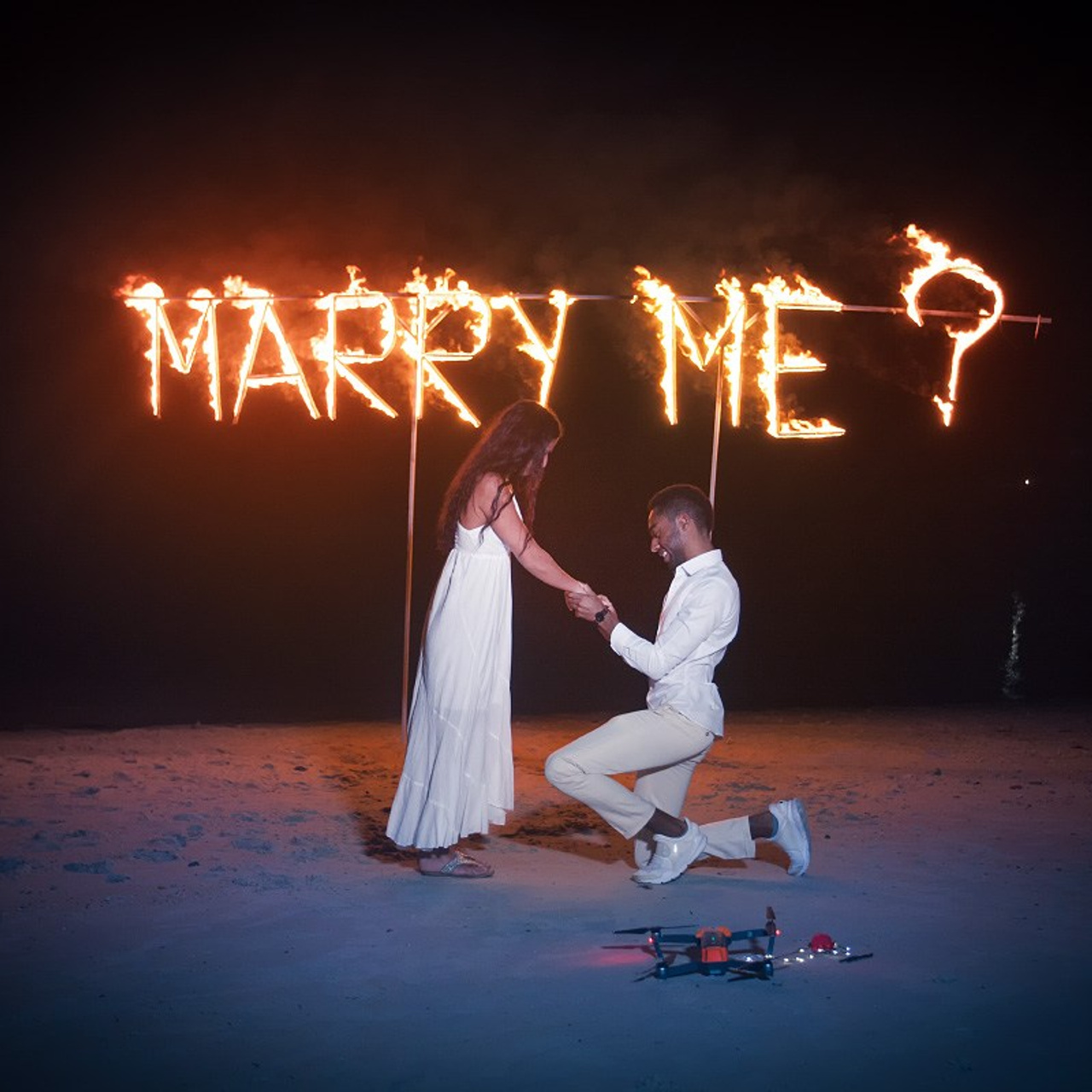 Photo. Romantic proposal on Koh Samui, Thailand