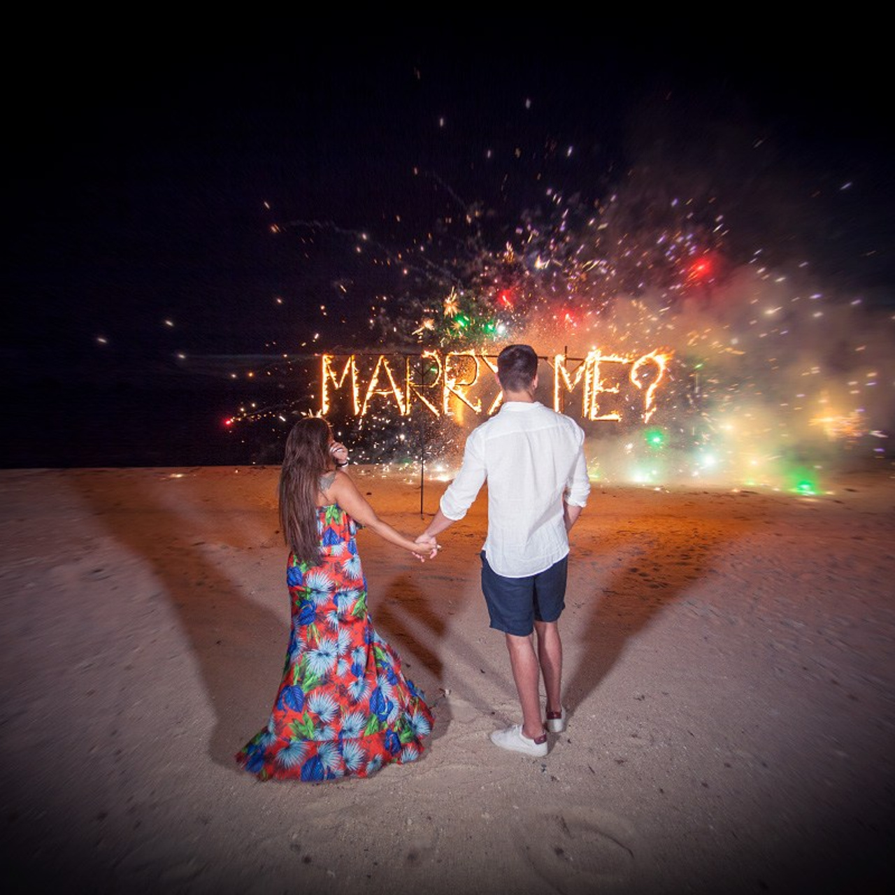 Photo. Romantic proposal on Koh Samui, Thailand