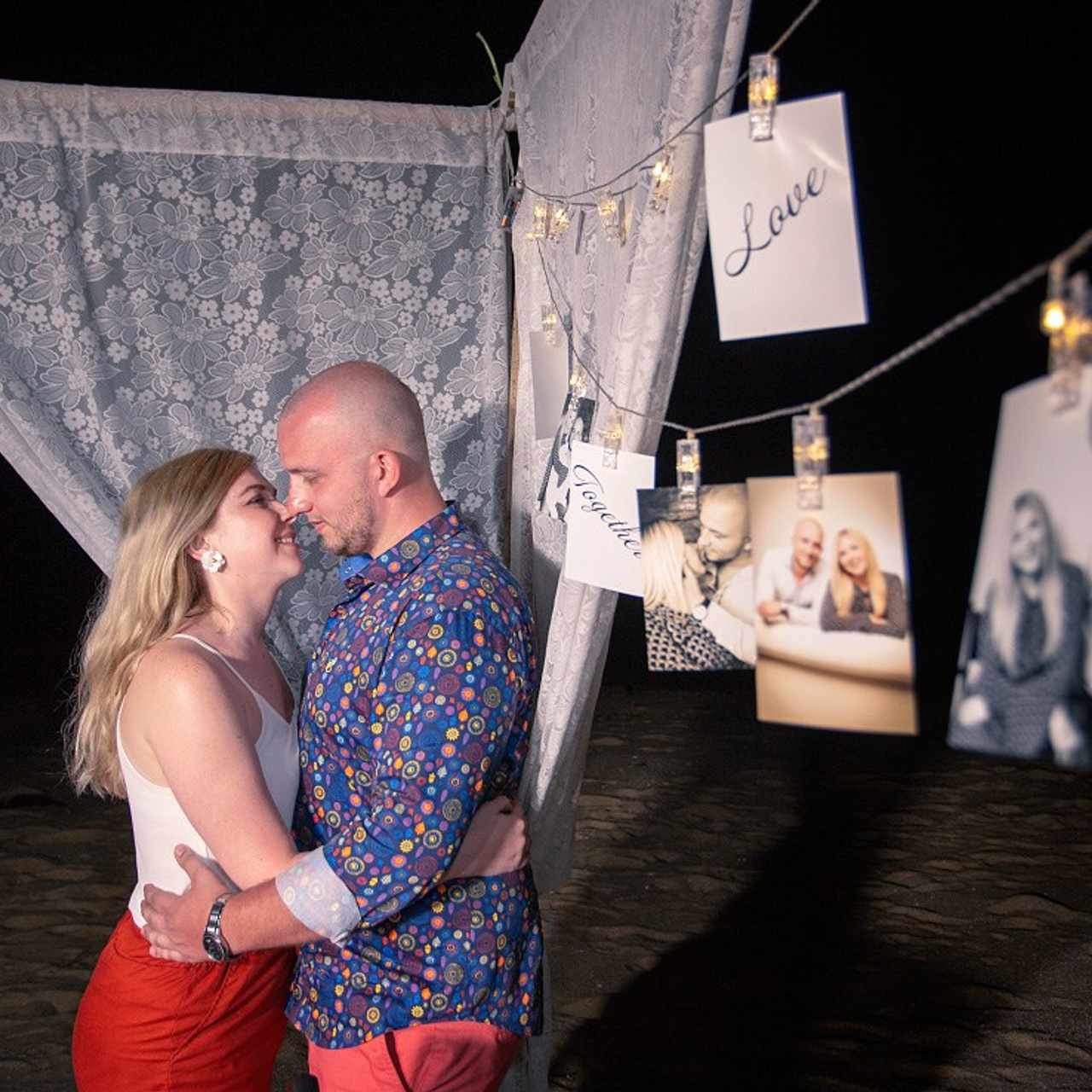 Photo. Romantic proposal on Koh Samui, Thailand