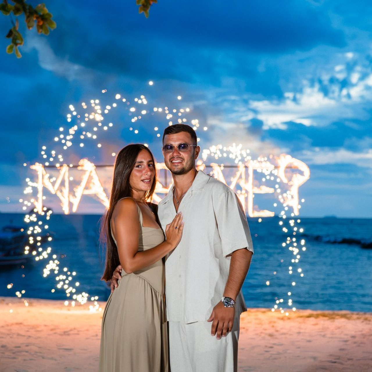 Romantic proposal on Koh Samui, Thailand