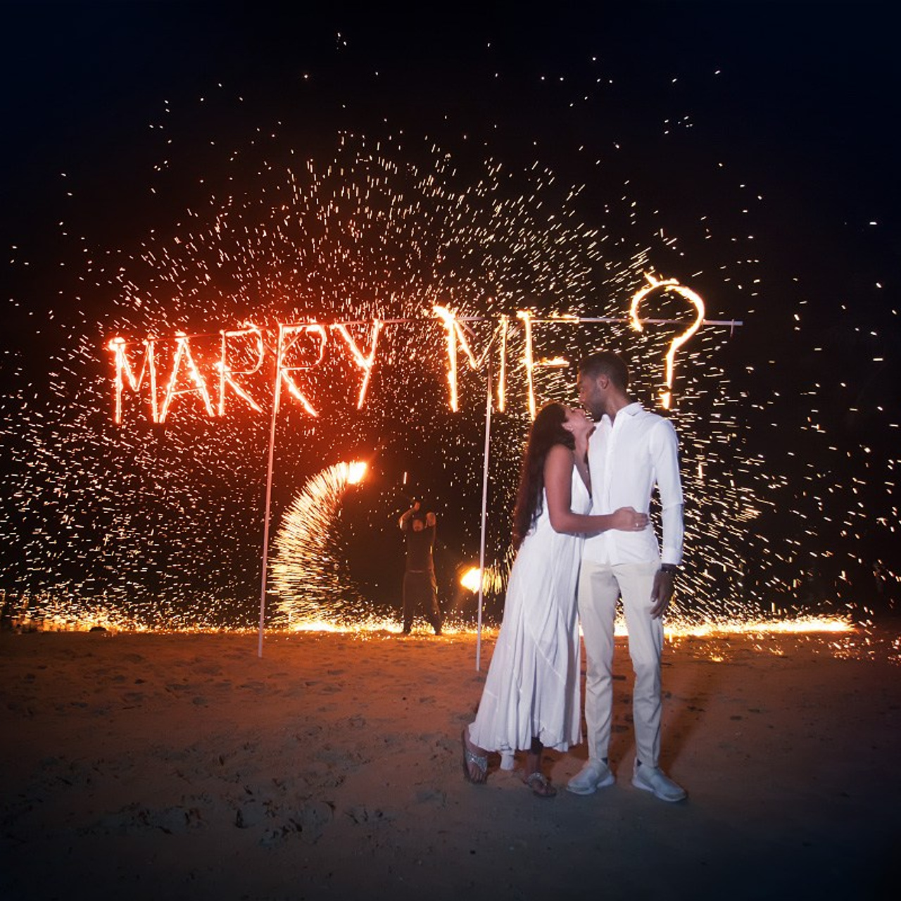 Photo. Romantic proposal on Koh Samui, Thailand