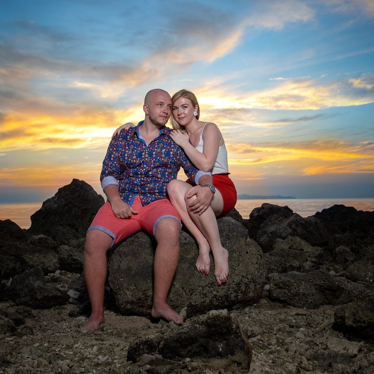 Photo. Romantic proposal on Koh Samui, Thailand