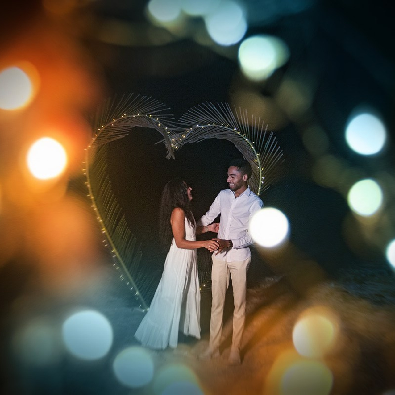 Photo. Romantic proposal on Koh Samui, Thailand