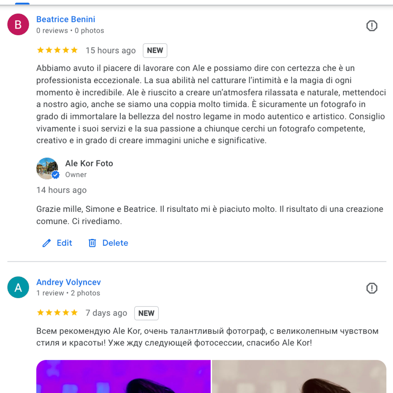 Client Reviews for Photographer in Italy | Genuine Emotions, Real Stories. Ale Kor — Photographer in Italy | Lake Como, Lake Garda, Verona & Dolomites