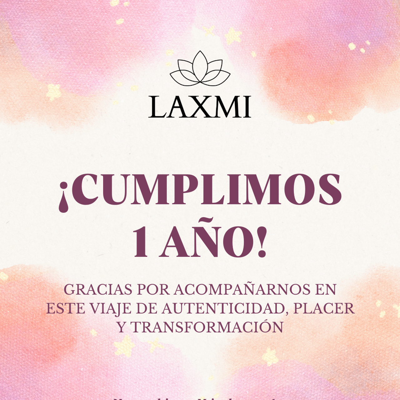 ¡Cumplimos un año!