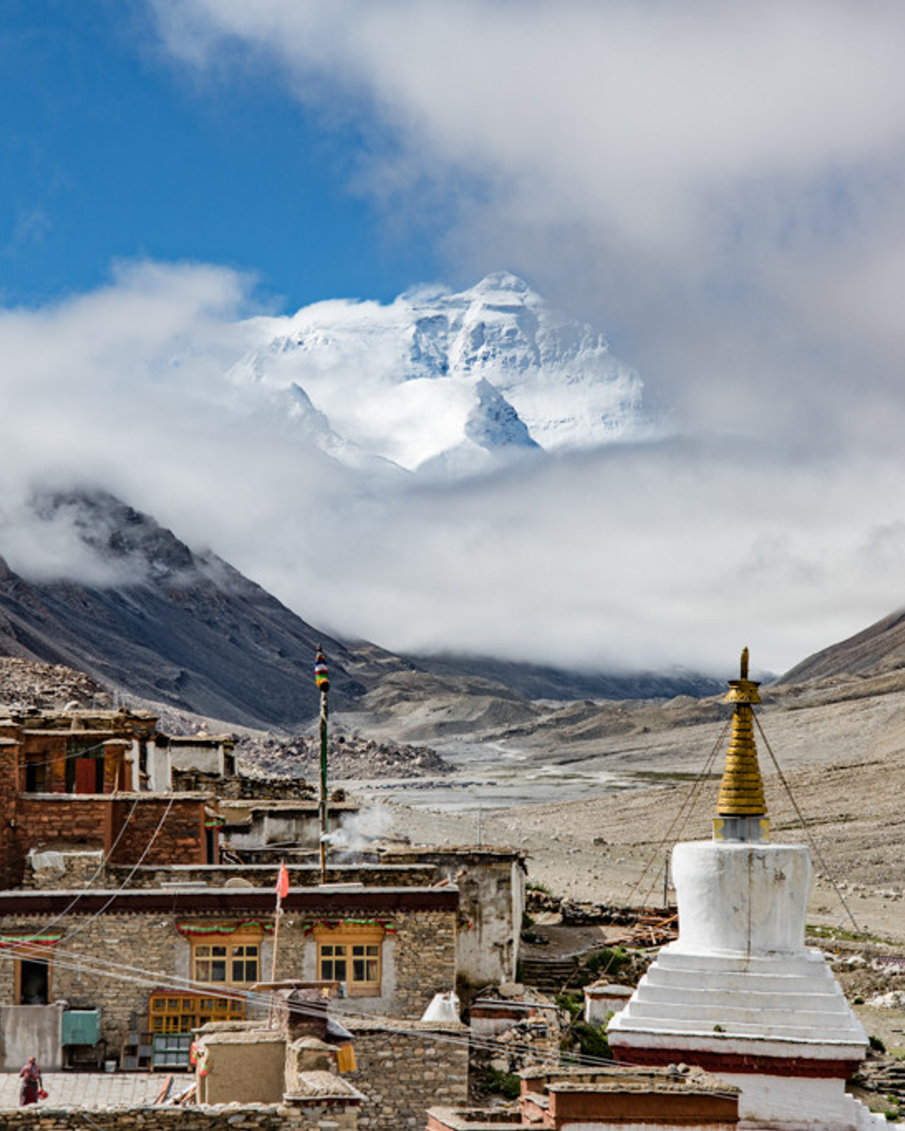 Himalayas and monasteries, Tibet