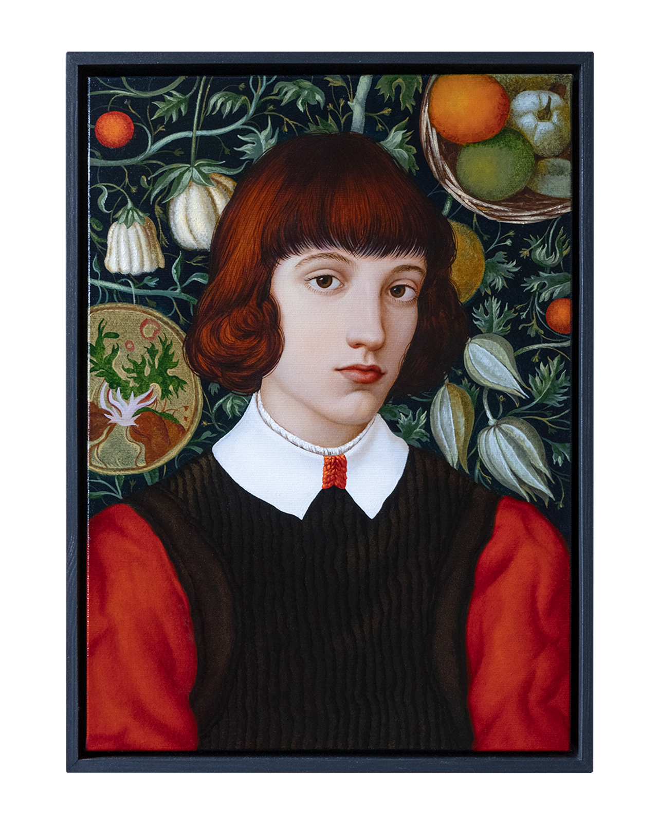 Portrait with Red Sleeves