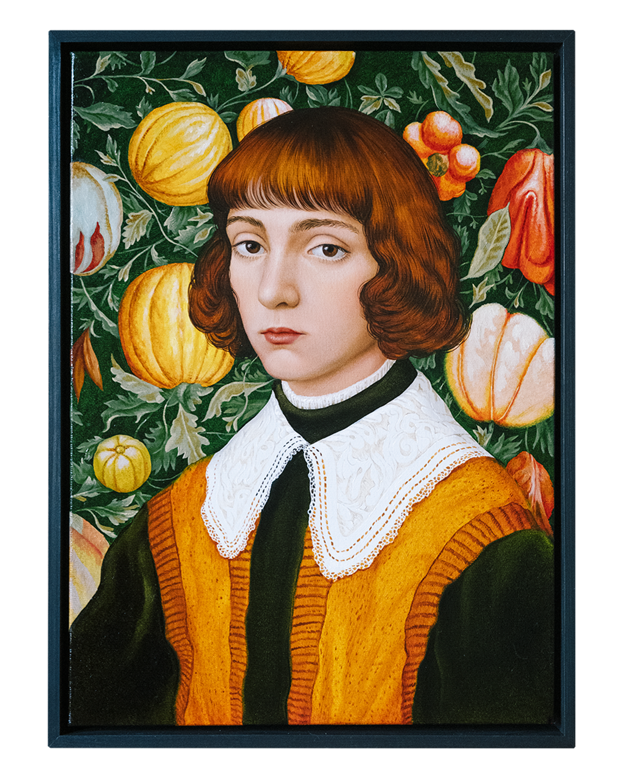 Portrait on a Background of Fruits (I)