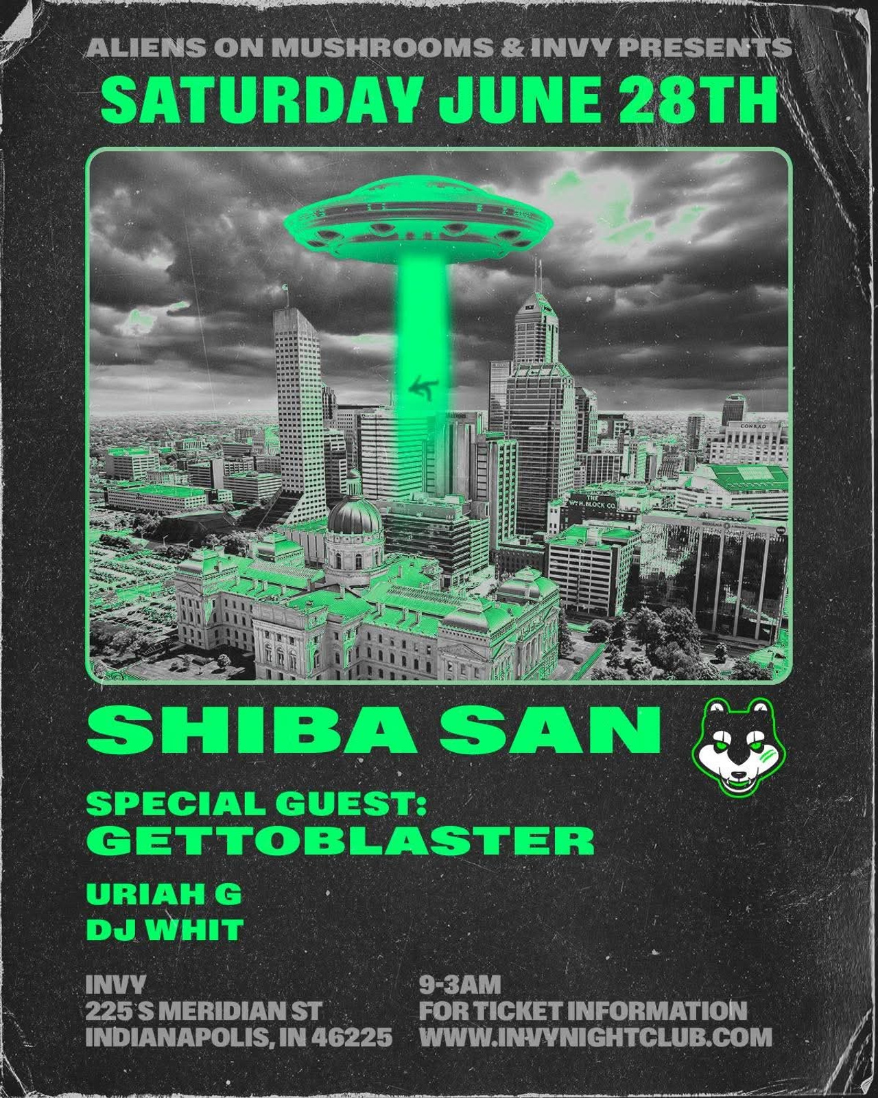 Aliens On Mushrooms & INVY Present: Shiba San