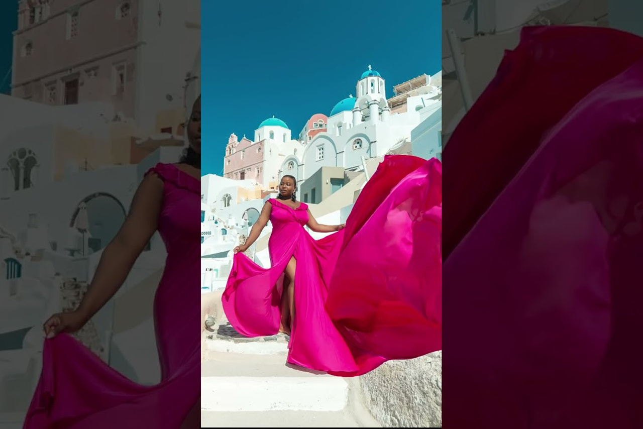 example of a photo shoot in a flying dress