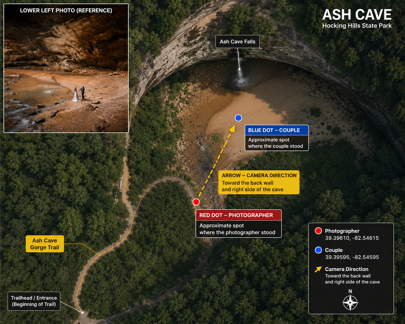 Love, Rain & Waterfalls: A Hocking Hills Proposal. Kovyphoto
