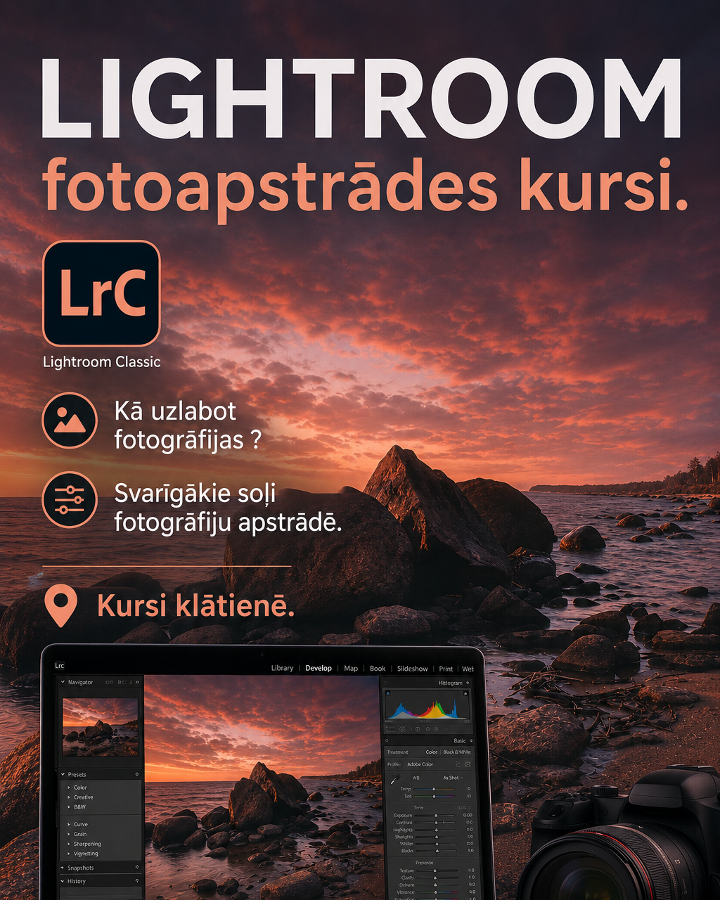 3. LĪMENIS. Fotokursi fotostudijā Rīgā. Profesionāls fotogrāfs Aivars Tipsis