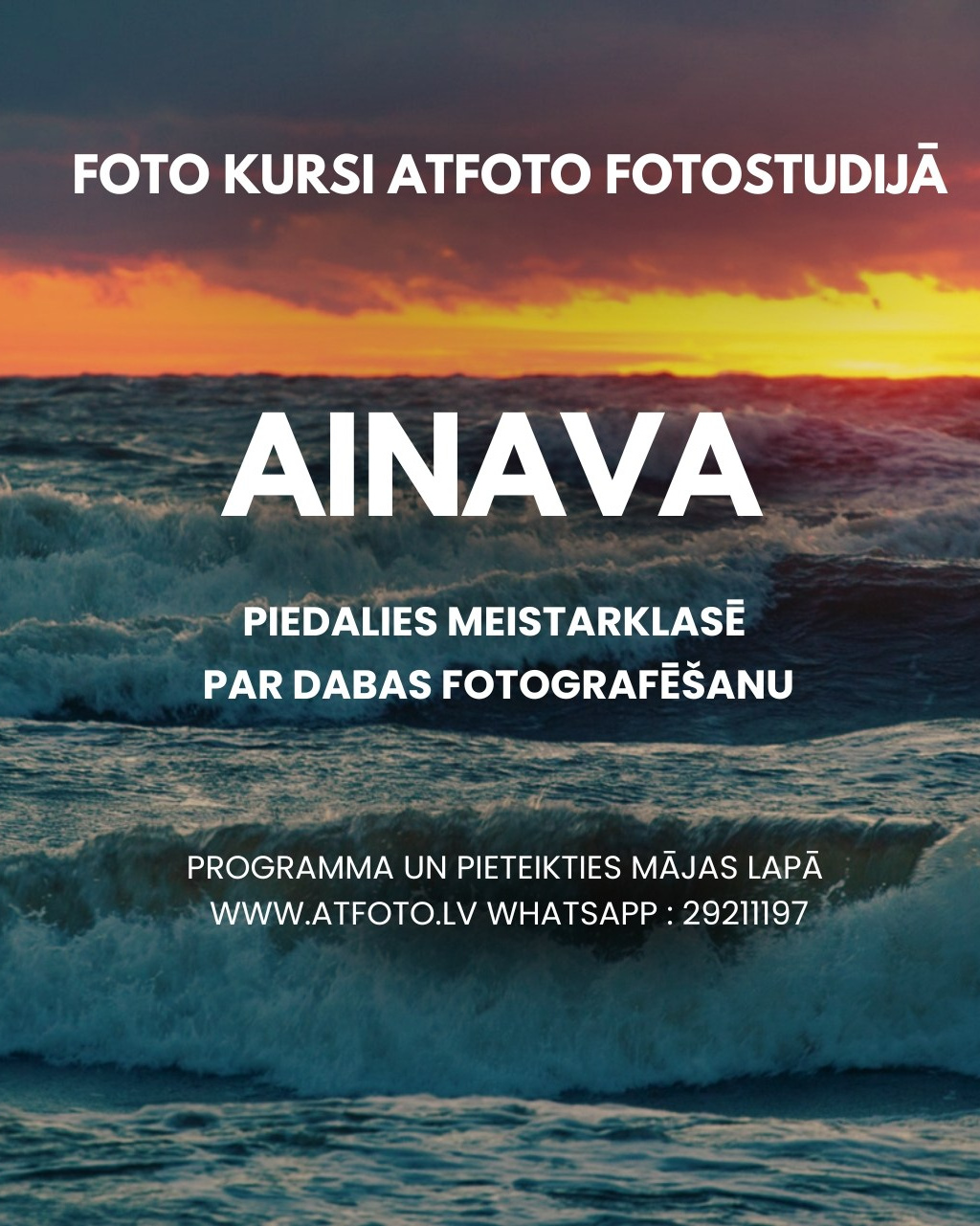 3. LĪMENIS. Fotokursi fotostudijā Rīgā. Profesionāls fotogrāfs Aivars Tipsis