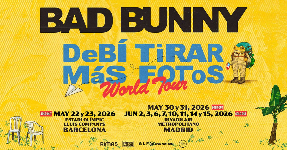 Bad Bunny — концерт в Испании 2026: Барселона и Мадрид | DeBÍ TiRAR MáS FOToS | FOTKAI