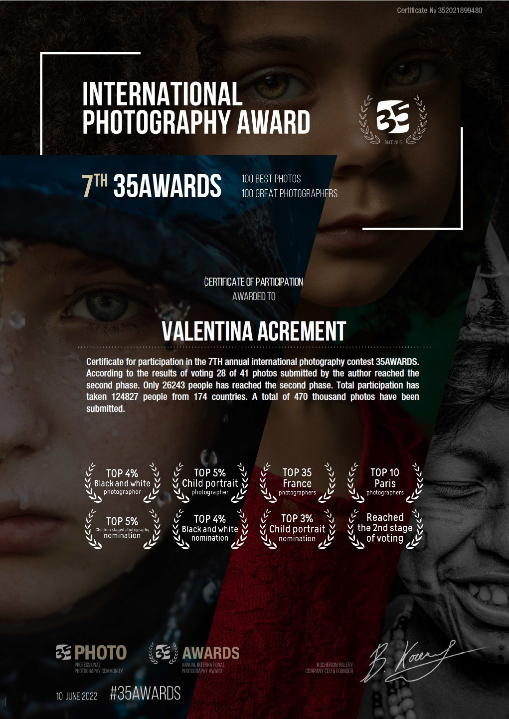 About me. Wedding-Family photographer, South of France–Paris, Valentina Acrement