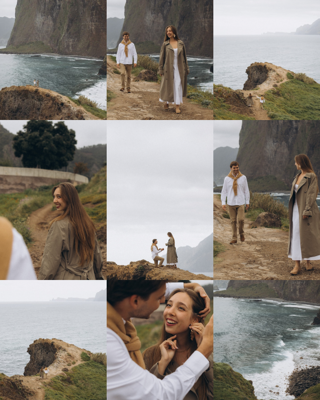 Romantic and cinematic proposal photography in Madeira. I help you plan the perfect moment — from the secret setup to timeless photos filled with emotion.