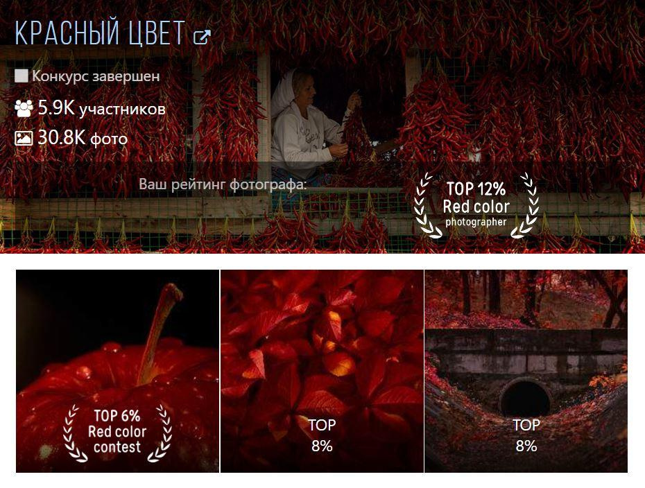 TOP 6% Contest «Red Color». Профессиональный Фотограф Халемонец Андрей в Кривой Рог Днепр Украина