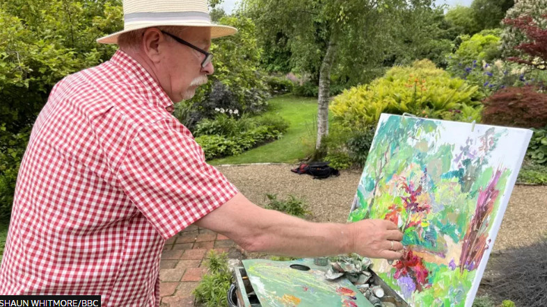 BBC: Ukrainian artist starts residency at Suffolk garden. Andriy Nekrasov artist